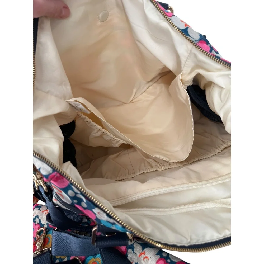 Itzy Ritzy Triple Threat Diaper Bag‎ Posy Pop Floral Multi-Way Backpack Satchel
